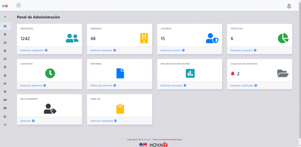 BLMHRM - Acceso al Cuadro de Mandos de Administrador